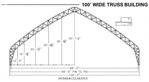 100' wide hoop barn dimensions