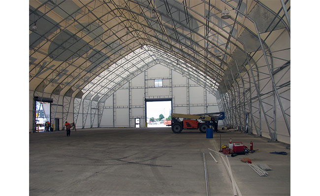 100' Wide Fabric Tension Building