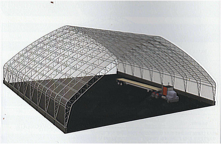 Architect's Drawing og 120' hoop barn