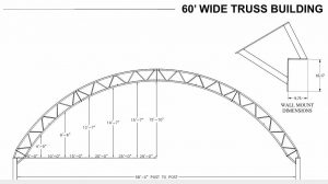 60' Hoop Building Profile Dimensions