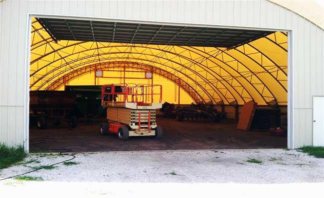 60' Wide Hoop Shed