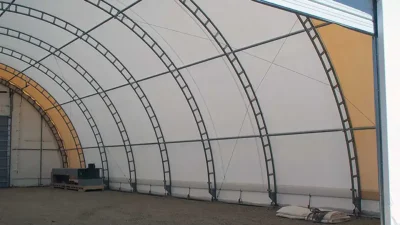 45' Wide Free Standing Hoop Building