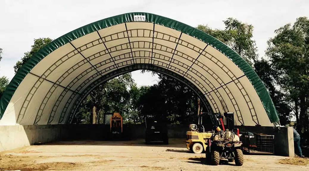 50 foot wide tall clearance hoop barn