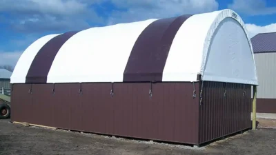 Small tarp shed