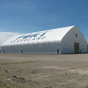 120' Wide hoop barn