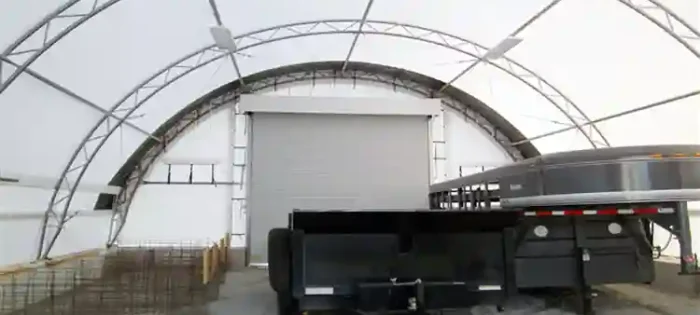 hoop barn calf/equipment shed